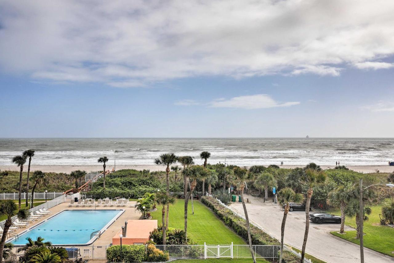 Oceanfront Cocoa Beach Condo With View Walk To Pier Eksteriør billede